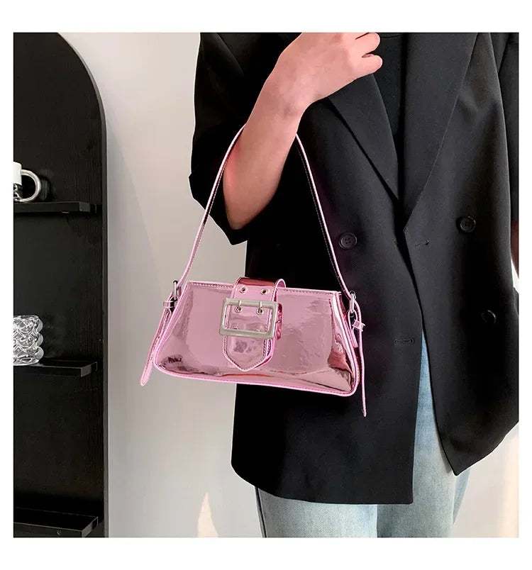 Glossy Shoulder Bag