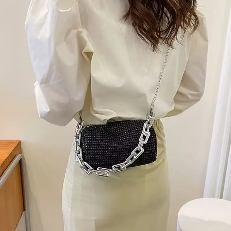 Rhinestone Bucket Bag