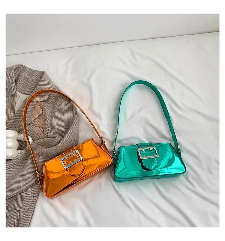 Glossy Shoulder Bag