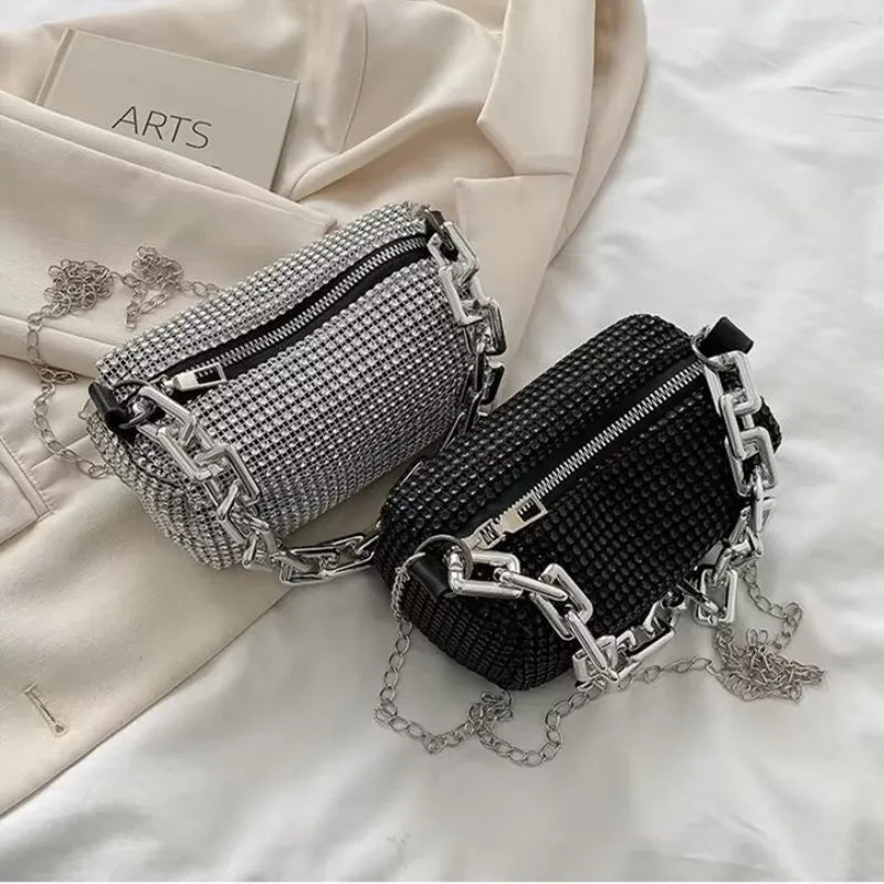 Rhinestone Bucket Bag