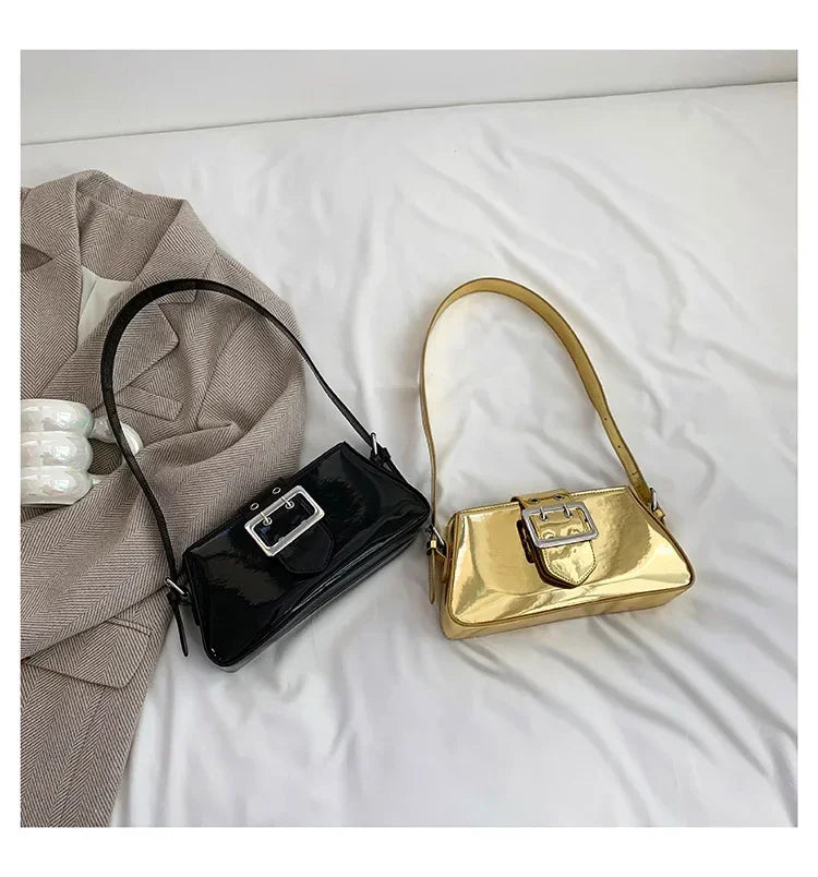 Glossy Shoulder Bag
