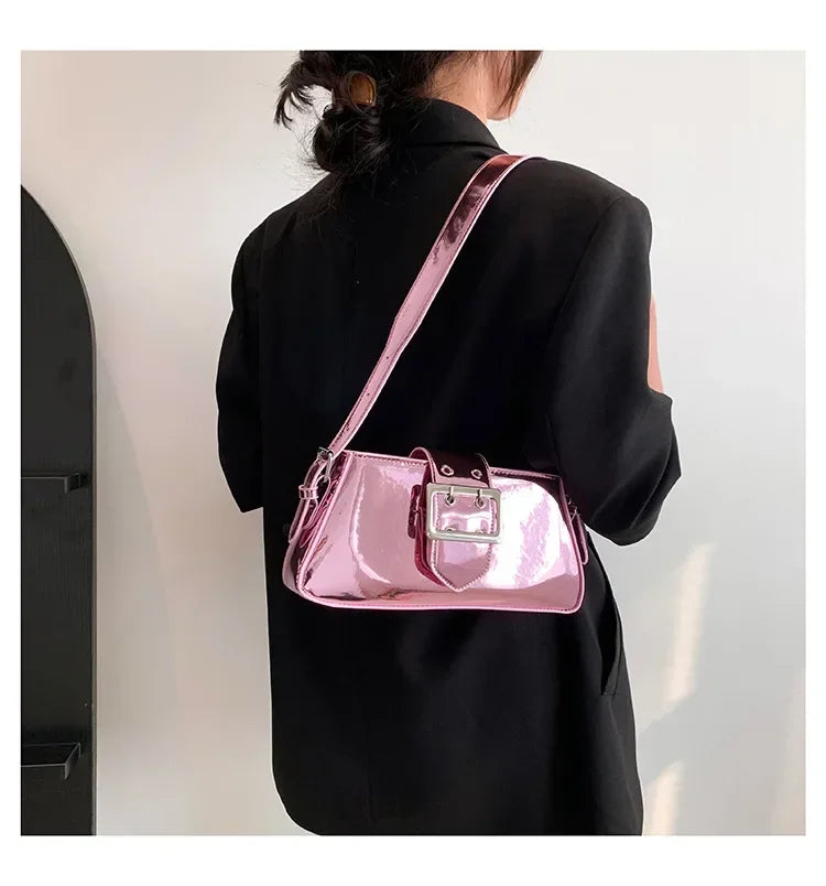Glossy Shoulder Bag