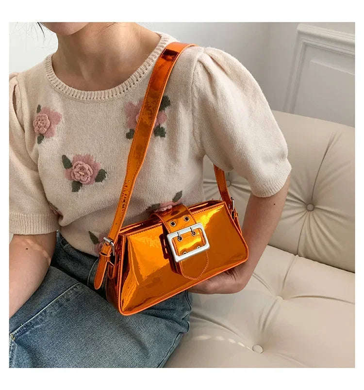 Glossy Shoulder Bag