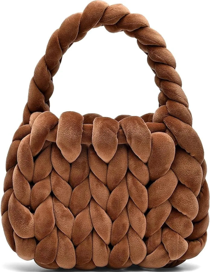 Corduroy Velvet Hobo Bag