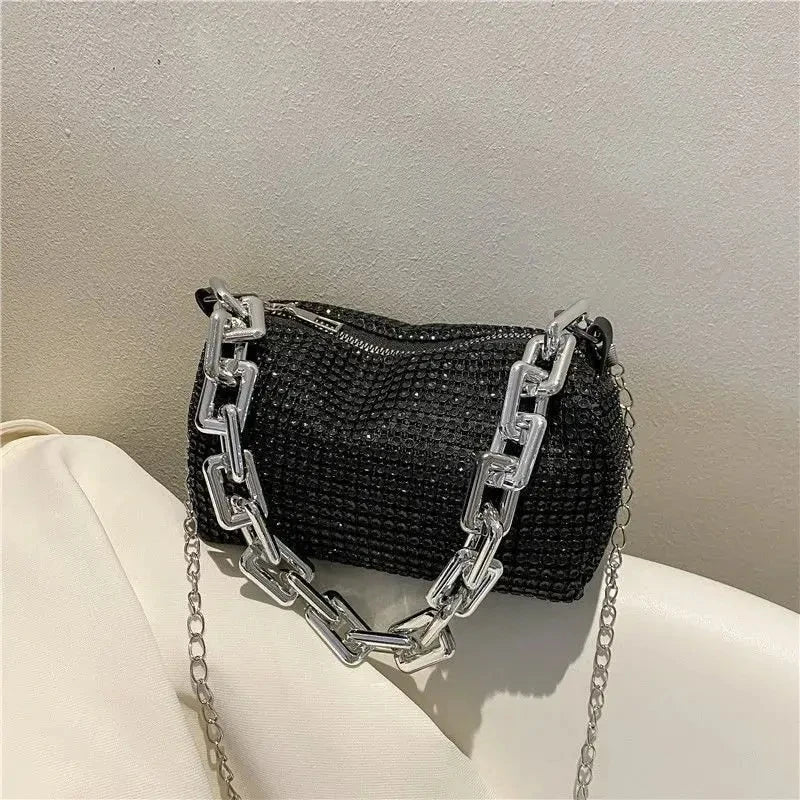 Rhinestone Bucket Bag
