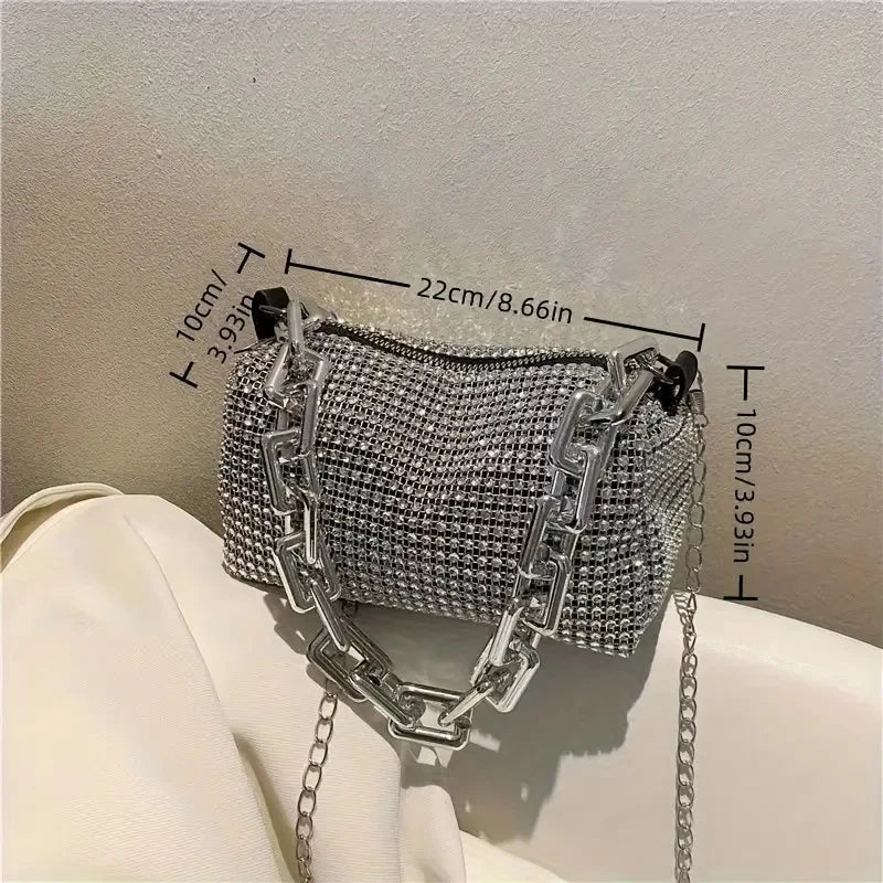 Rhinestone Bucket Bag