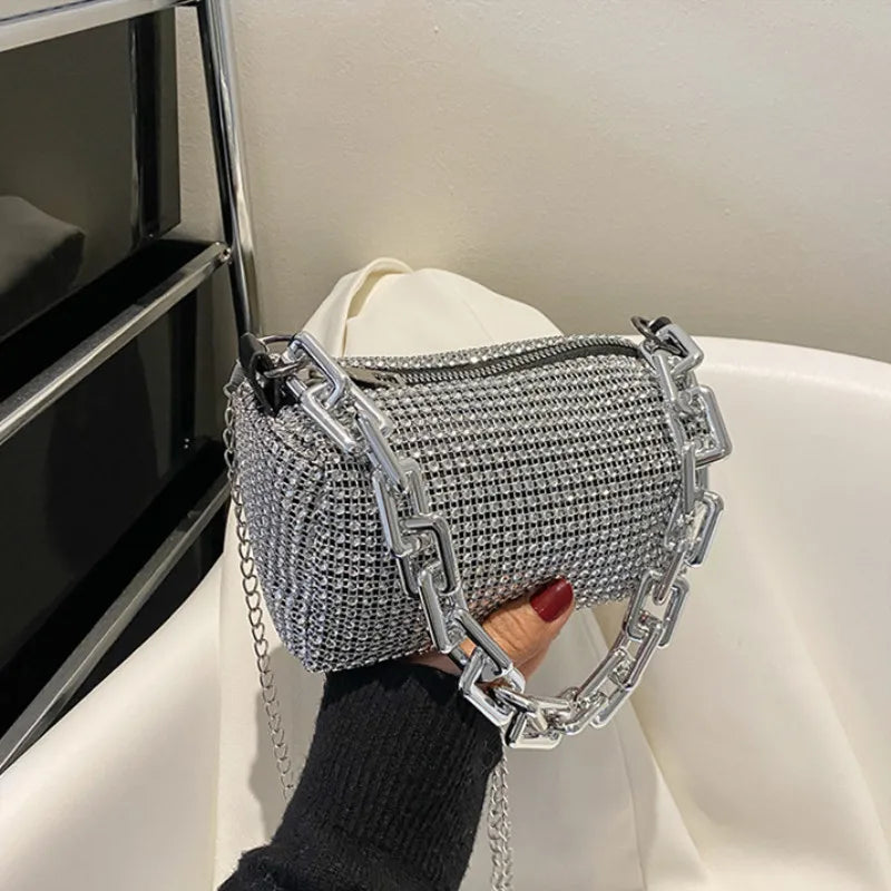 Rhinestone Bucket Bag