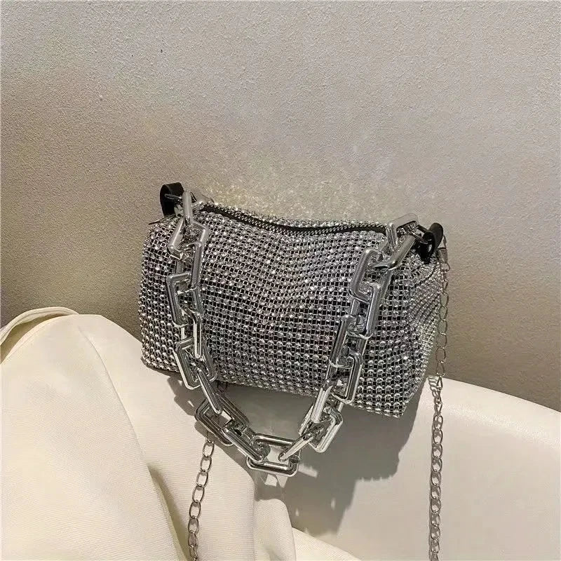 Rhinestone Bucket Bag