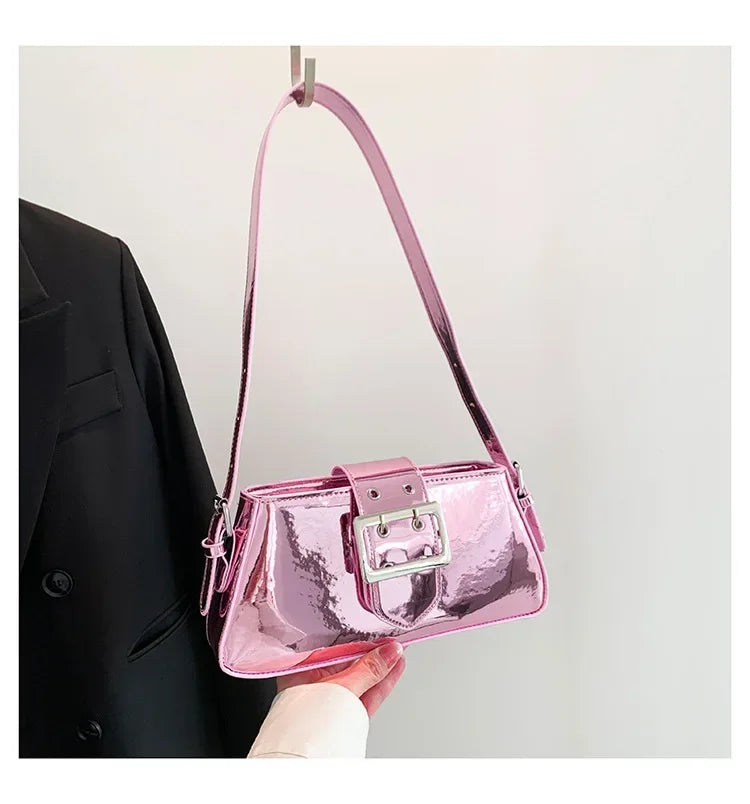 Glossy Shoulder Bag