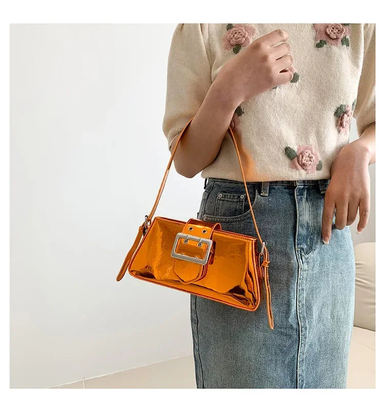 Glossy Shoulder Bag