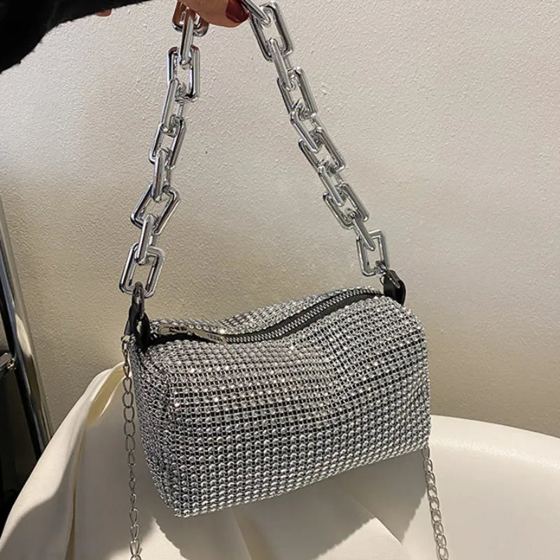 Rhinestone Bucket Bag