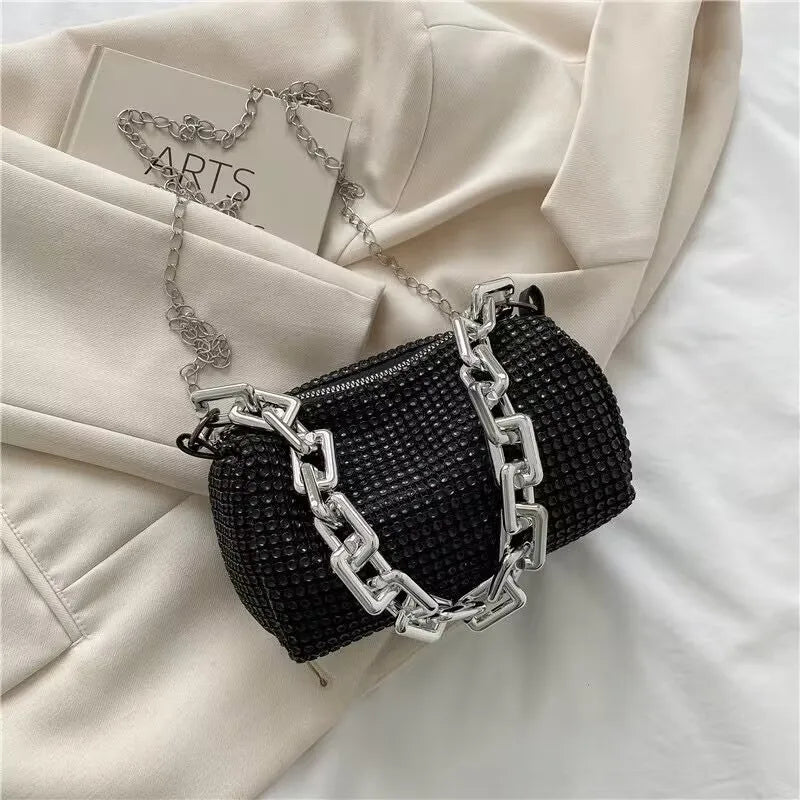 Rhinestone Bucket Bag
