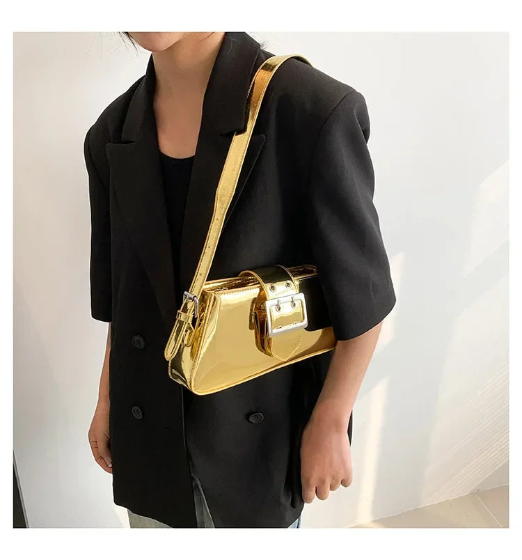 Glossy Shoulder Bag