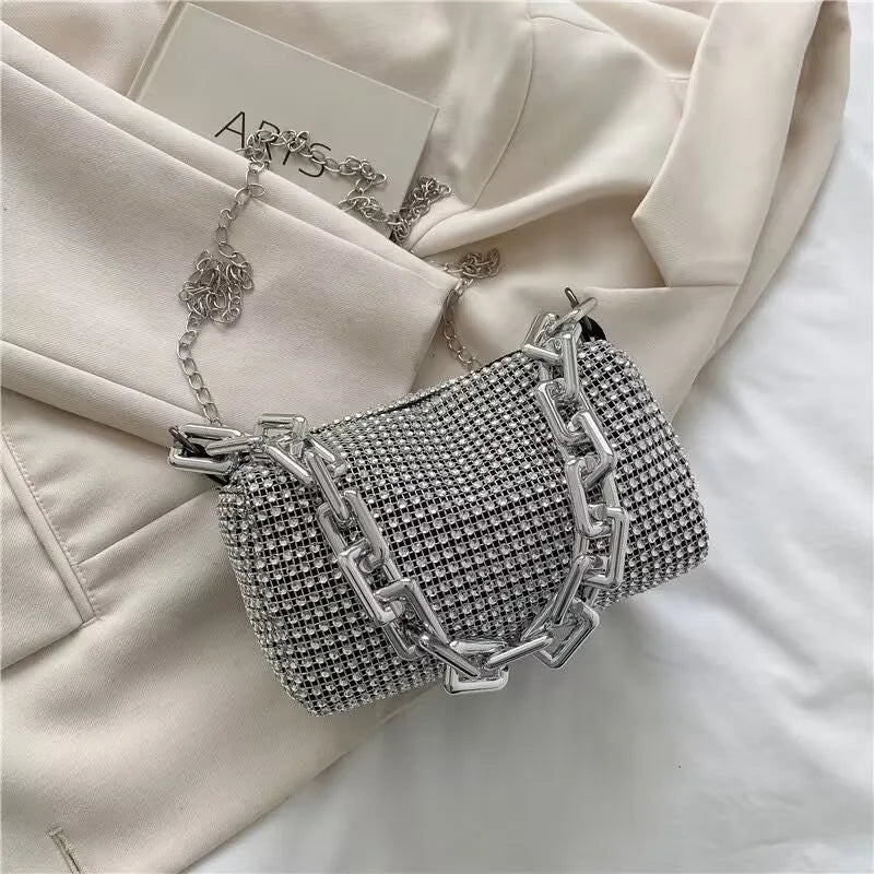 Rhinestone Bucket Bag