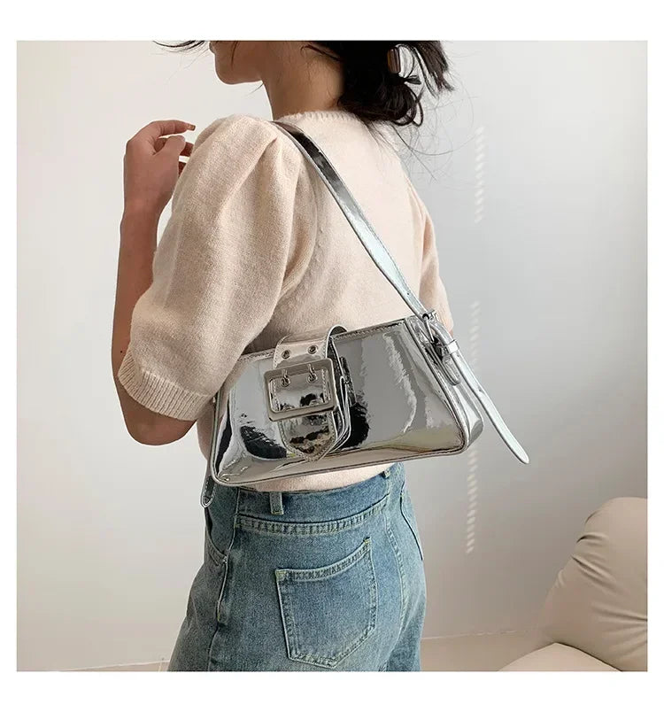 Glossy Shoulder Bag