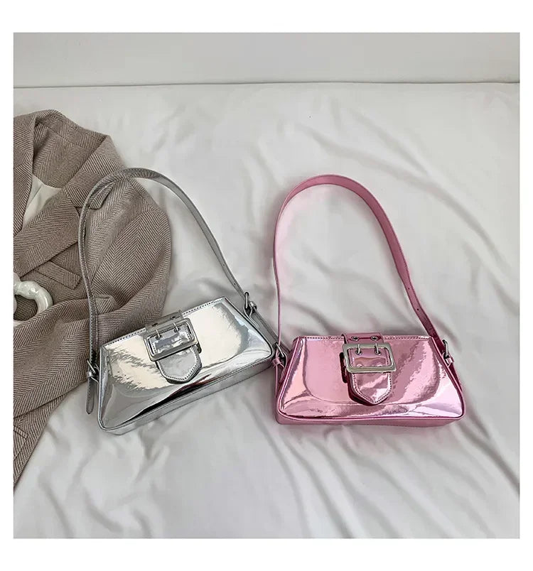 Glossy Shoulder Bag