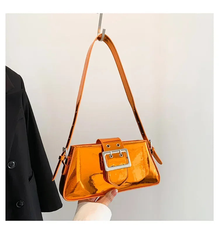 Glossy Shoulder Bag