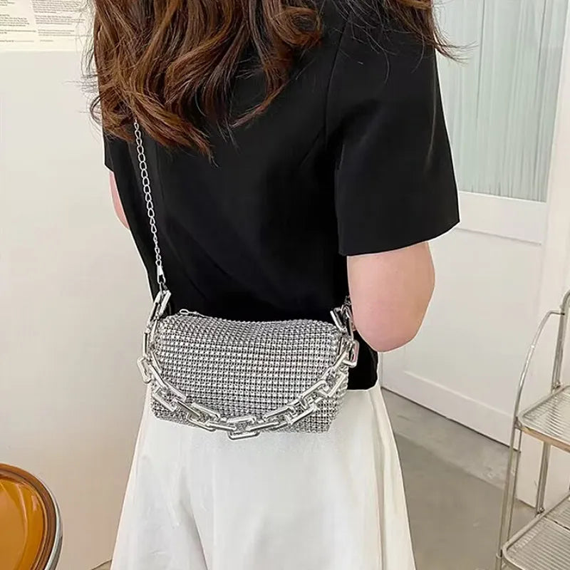 Rhinestone Bucket Bag