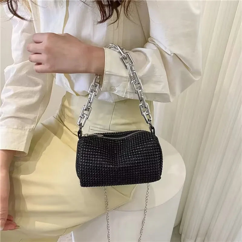 Rhinestone Bucket Bag