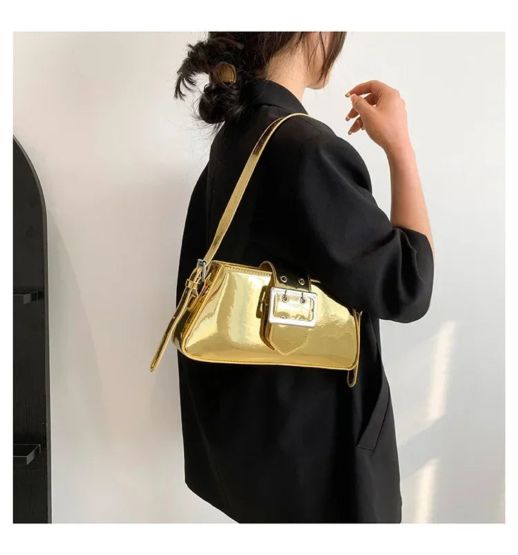 Glossy Shoulder Bag