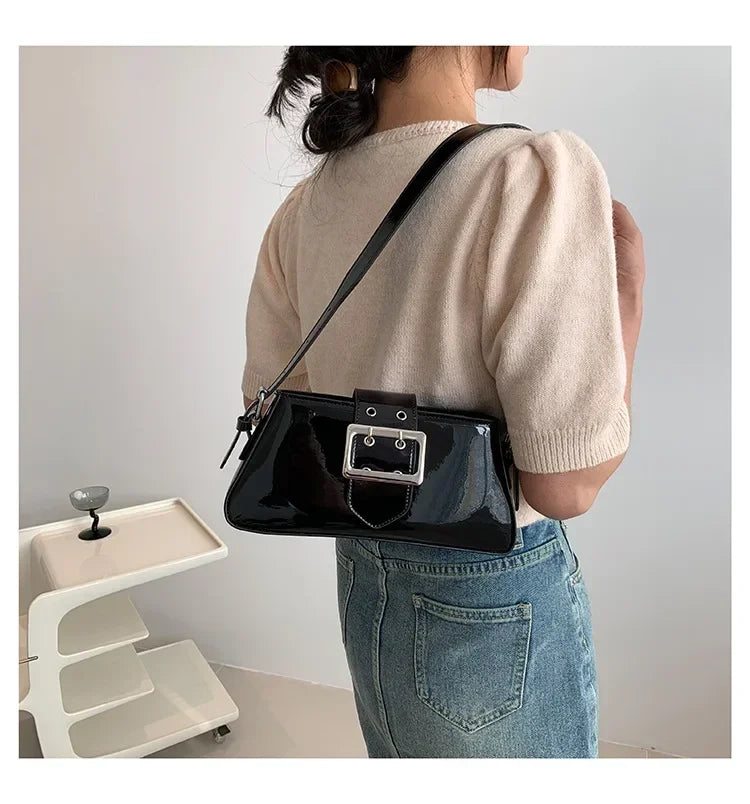 Glossy Shoulder Bag