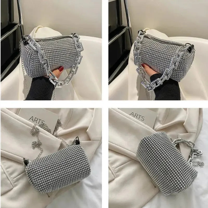 Rhinestone Bucket Bag