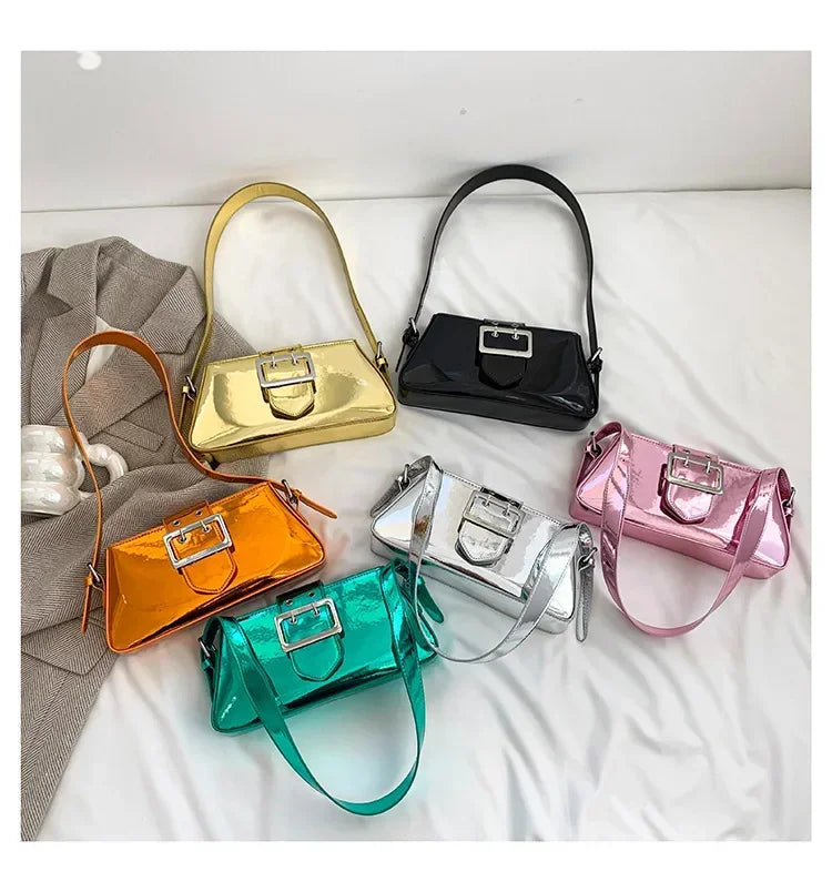 Glossy Shoulder Bag