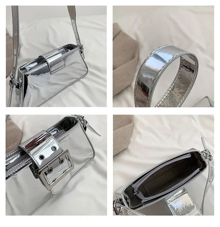 Glossy Shoulder Bag