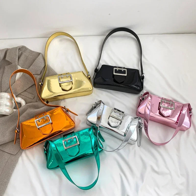 Glossy Shoulder Bag