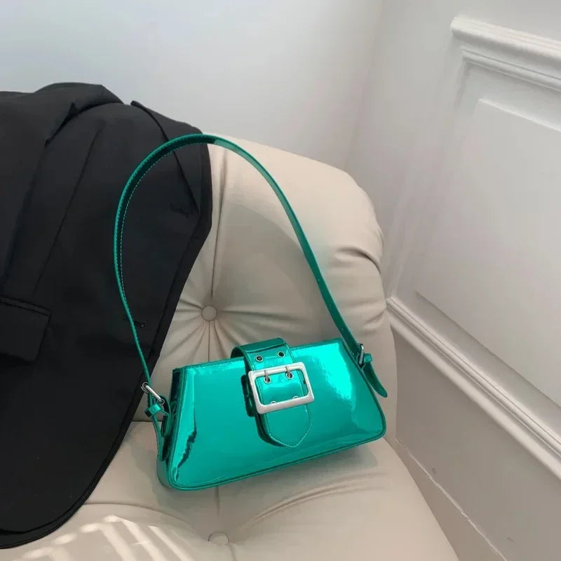 Glossy Shoulder Bag