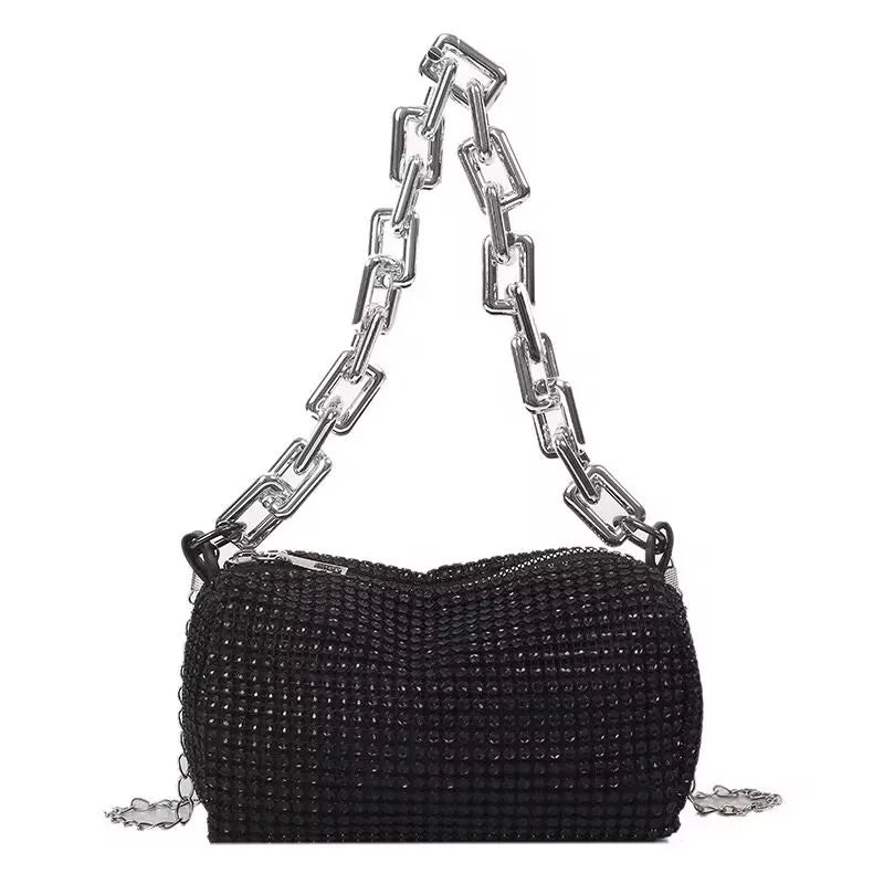 Rhinestone Bucket Bag