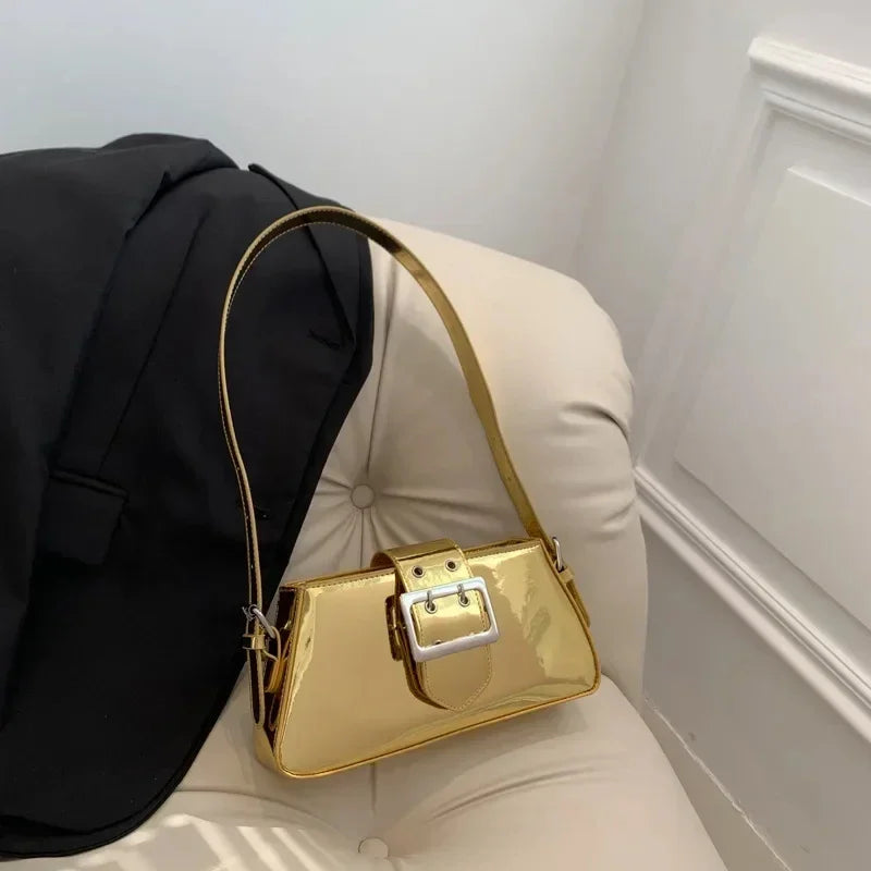 Glossy Shoulder Bag