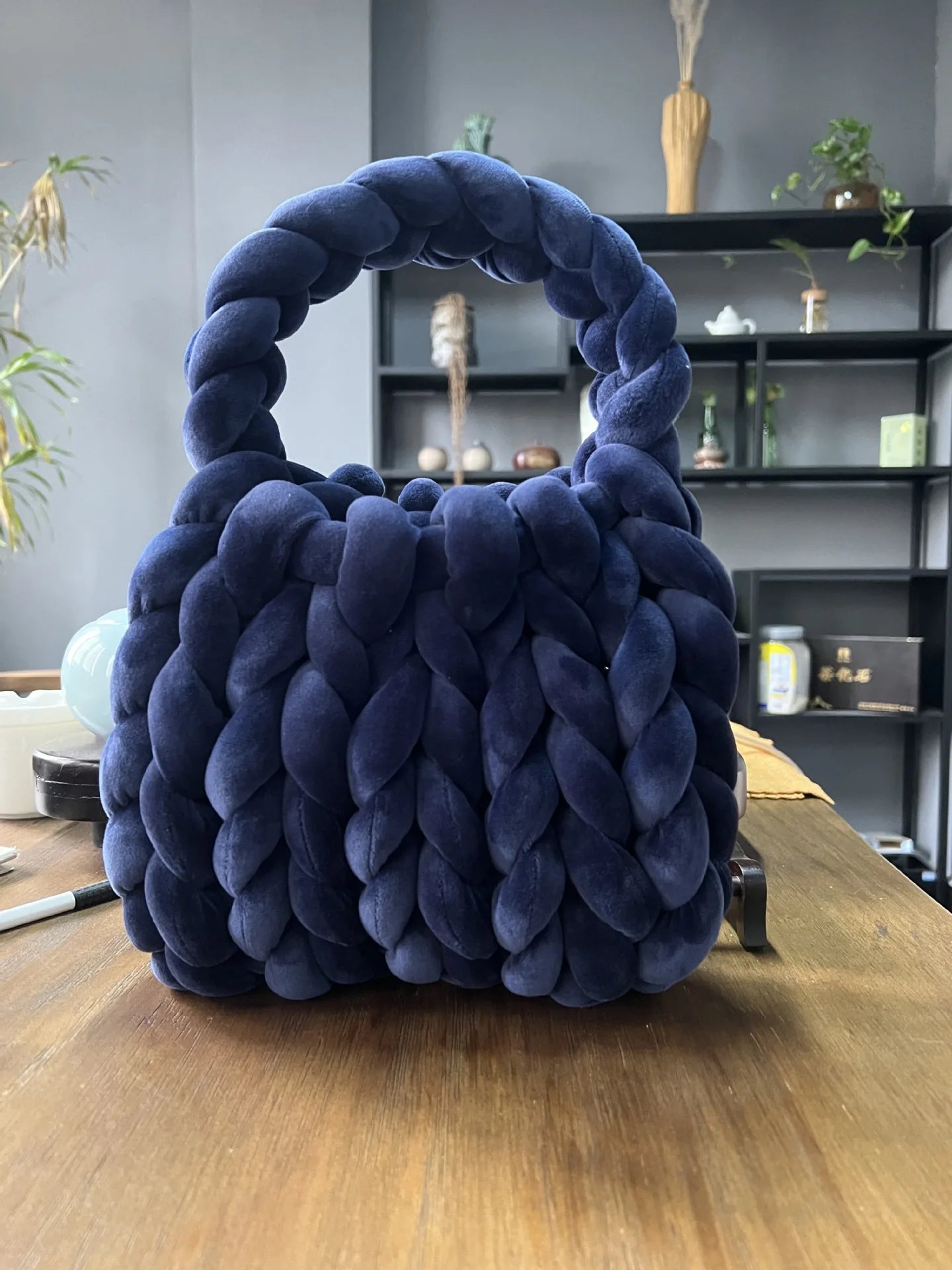 Corduroy Velvet Hobo Bag
