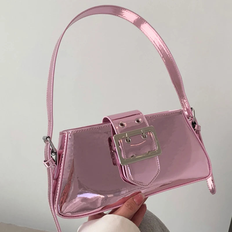 Glossy Shoulder Bag
