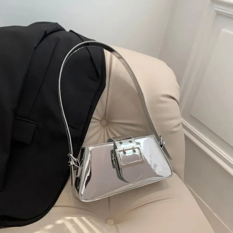 Glossy Shoulder Bag