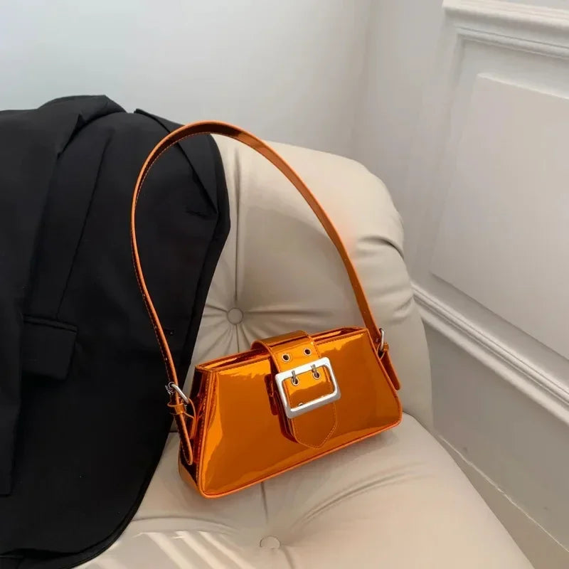 Glossy Shoulder Bag