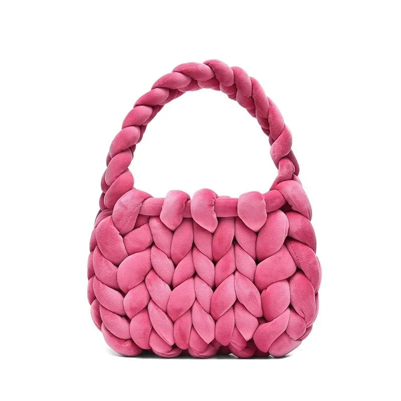 Corduroy Velvet Hobo Bag