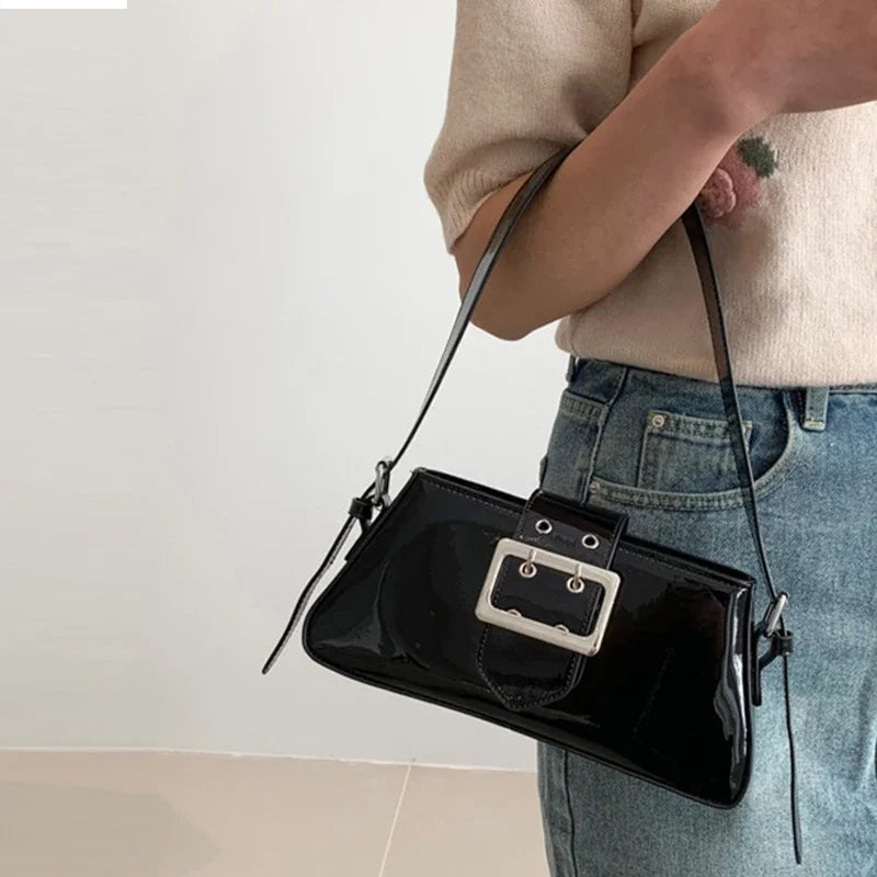 Glossy Shoulder Bag