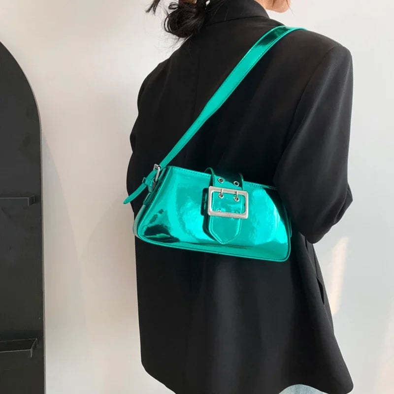 Glossy Shoulder Bag