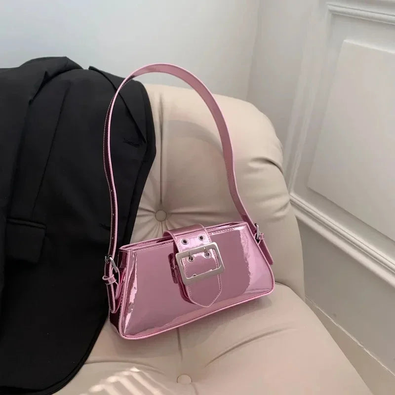 Glossy Shoulder Bag